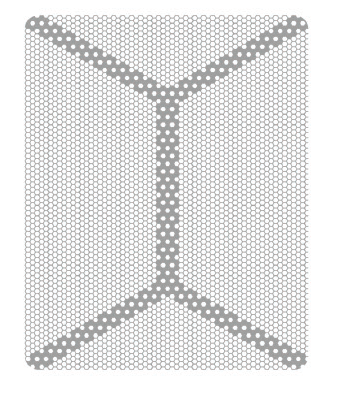 Картинка Титановая сетка (мембрана) с каркасом, 24х30х0.1 мм, шестигранная ячейка 0.36 мм для анонса