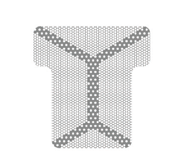 Картинка Титановая сетка (мембрана) с каркасом, 20х21х0.1 мм, шестигранная ячейка 0.36 мм для анонса