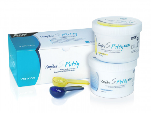 Картинка Материал стоматологический слепочный силиконовый Vonflex S Putty Soft Fast ускоренного времени полимеризации для анонса