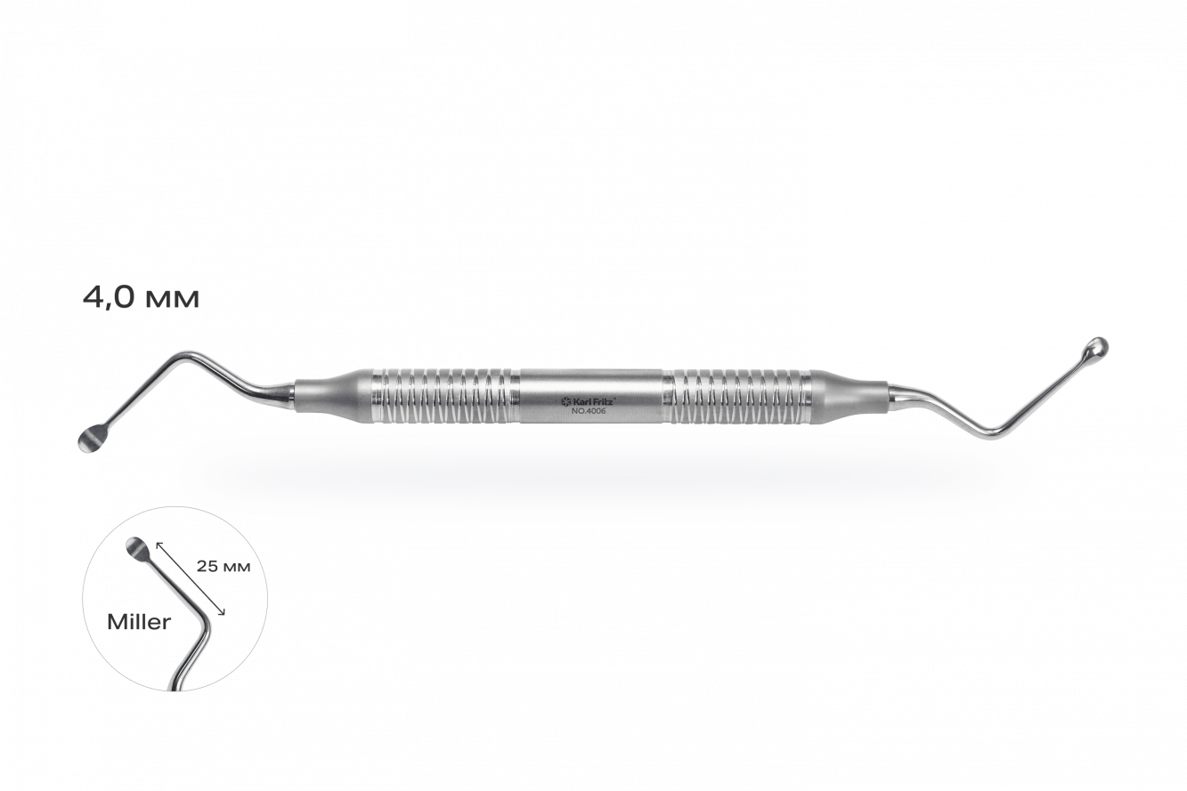 Кюретажная ложка Miller 12 4.0/4.0 мм