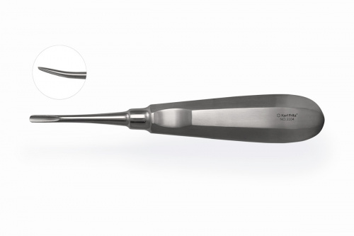 Картинка Элеватор Lindo-Levien с микрозубцами Microsaw изогнутый, 4&nbsp;мм для анонса
