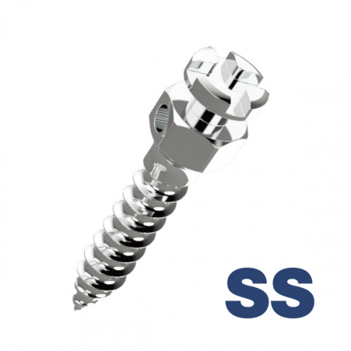 Картинка SSA2008C Минивинт межкорневой Smart Anchor стальной, серия SSA-C, с отверстием и пазом, Ø2.0 мм, длина 8 мм для анонса