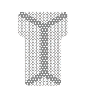 Картинка Титановая сетка (мембрана) с каркасом, 14х21х0.1 мм, шестигранная ячейка 0.36 мм для анонса